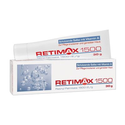 Retimax 1500 Vitamin A Retinol Cream Anti-Ageing Anti-Wrinkle Cream for Dehydrated Skin 30g 1.06 Oz