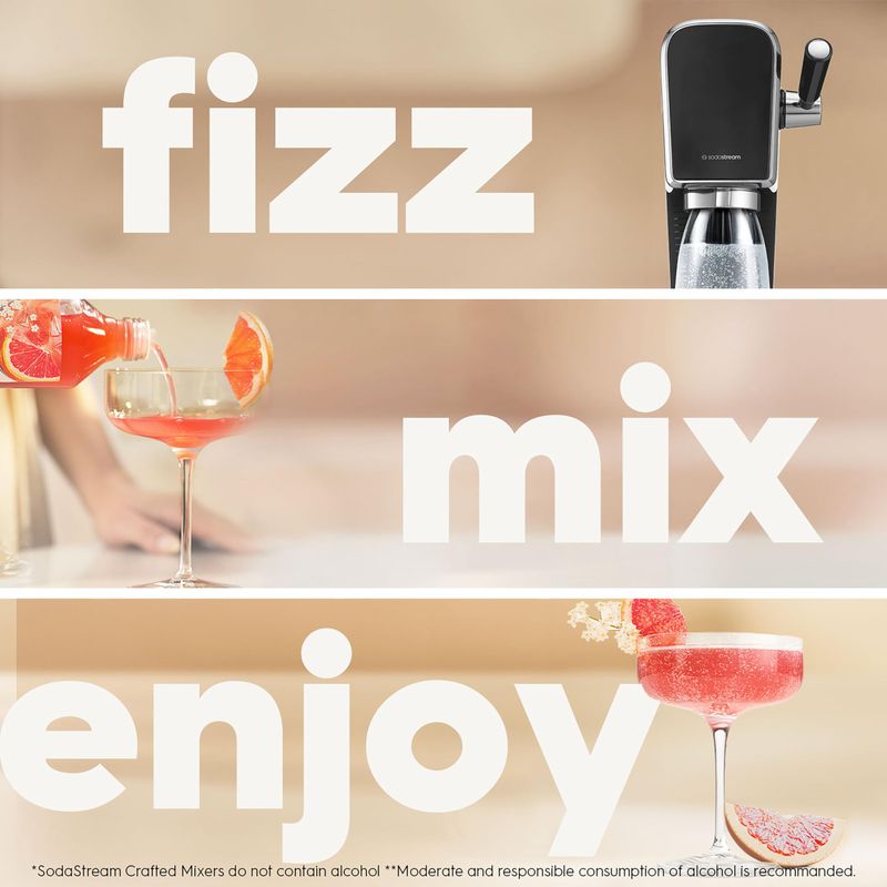 SodaStream Crafted Cocktail Mixers: Non-alcoholic mixers expertly crafted for sparkling cocktails mocktails, Variety Pack, 11.1 FL OZ (Pack of 3)