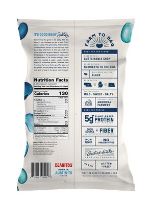 Beanitos Black Bean Chips with Sea Salt, The Healthy, High Protein, Gluten free, and Low Carb Vegan Tortilla Chip Snack, A Lean Bean Protein Machine for Superfood Snacking At Its Best, 5 Ounce