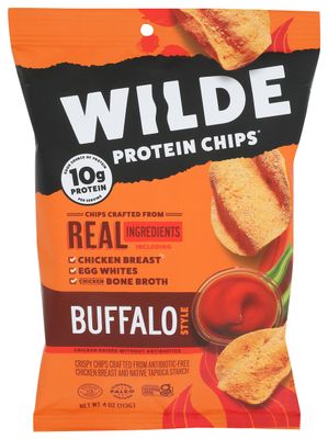 Wilde Snacks Chips Protein Buffalo 4 OZ