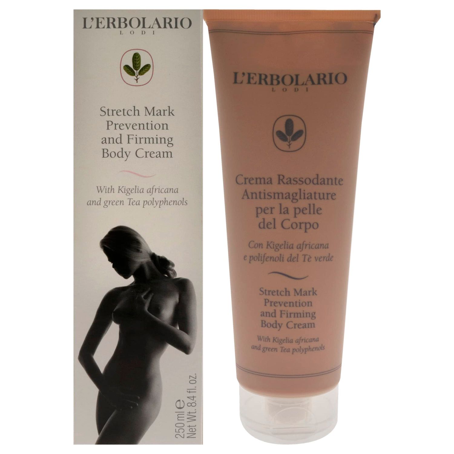 L&#39;Erbolario Stretch Mark Prevention and Bust Skin Firming Cream - Stretch Mark Cream - Skin Firming Formula - Shea Butter and Kigelia Extract - 8.4 oz