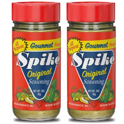 Spike Original All-Purpose Seasoning Salt, Herb, Veggie Spice Blend 2-Pack - MSG-Free Seasonings Spices, 3 Oz Ea