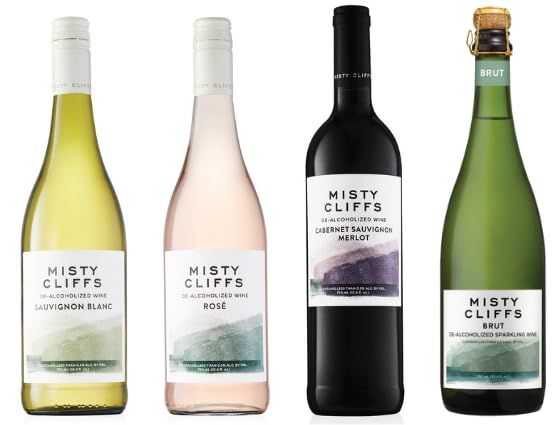 Misty Cliffs Premium Non-Alcoholic Wine Multi-Pack