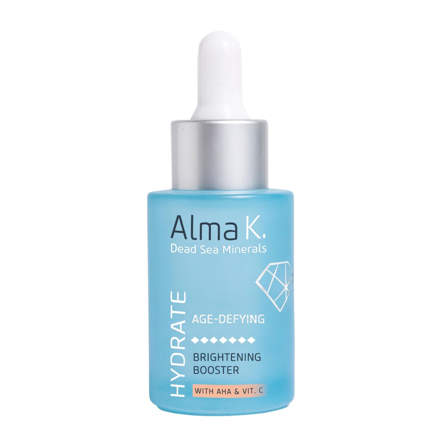 Alma K Brightening Booster - Vitamin C Face Serum with AHA, Hydrating and Brightening Serum for Women, Anti Aging, Improve Appearance of Fine Lines Wrinkles - 1 oz