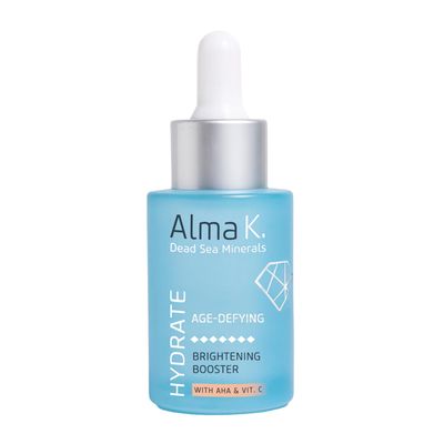 Alma K Brightening Booster - Vitamin C Face Serum with AHA, Hydrating and Brightening Serum for Women, Anti Aging, Improve Appearance of Fine Lines Wrinkles - 1 oz