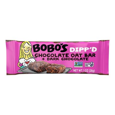 Bobo&#39;s Dipp d Bars (30 ct Case) (Chocolate with Dark Chocolate)