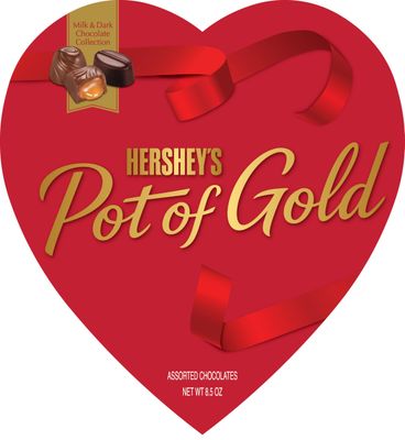 Large Pot of Gold Heart - Delicious Chocolates that Generations Love - Perfect for Giving that Special Someone for Valentine&#39;s Day - Tasty Treats - Smiling Sweets