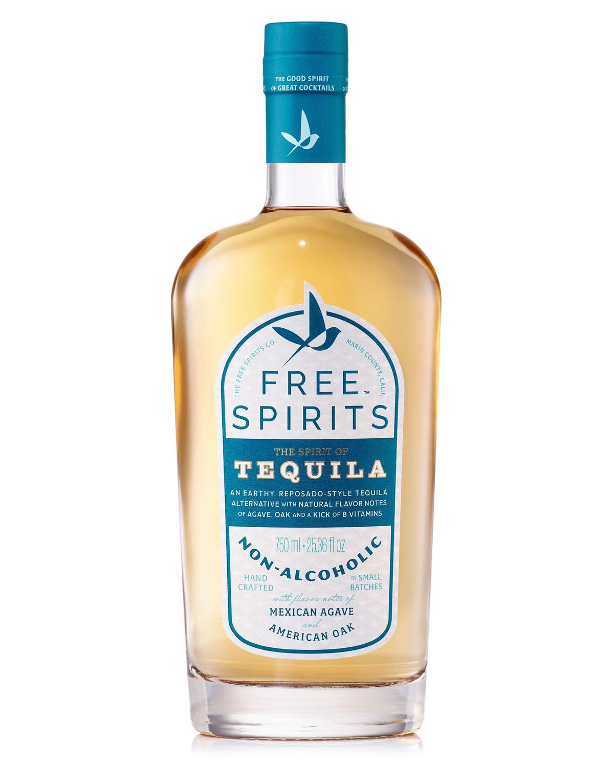 Free Spirits - Non-Alcoholic Tequila Alternative - Award-Winning - The Spirit of Tequila - Low Calorie, Low Sugar, Vegan, Gluten-Free, Mood Lifting Vitamins -750ml