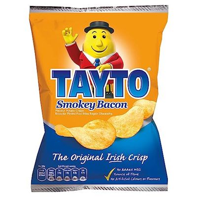 TAYTO Smokey Bacon Crisps from Ireland 37g (8 count)