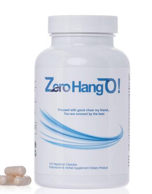 ZeroHangO!- 120 Capsules. Better Morning and Hydration Pills Dihydromyricetin, Taurine, Essential Phospholipids, Glutathione. Recovery, Relief.