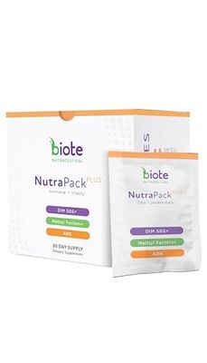 Biote Nutraceuticals - NutraPackPlus - Hormone Balance Vitality Support (Daily Packets 30-Day)
