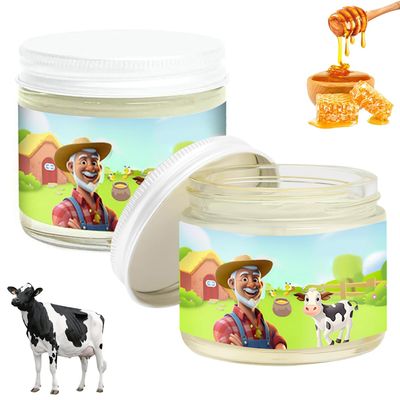 Chinosuo Tallow and Honey Balms, Beefs Tallow for Skin, Tallow Moisturizer for Face, Handmade All-Natural Moisturizer with Grass-Fed Tallow Raw Wild Honey (2pcs)
