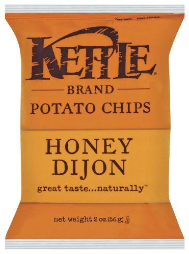 Kettle Honey Dijon Kettle Chips, 2-Ounce (Pack of 6)