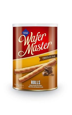 Wafer Master Chocolate Cream Roll Wafer, Net Wt 14 oz Total Weight 1.1 Pound
