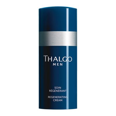 THALGO Men Regenerating Cream, Daily Moisturizing Cream for Men, Face Cream and Moisturizer, Anti Age Repair, Wrinkle Cream for Face, Wrinkle Removal Cream, Men&#39;s Rapid Moisturizer for Face, 1.76 oz