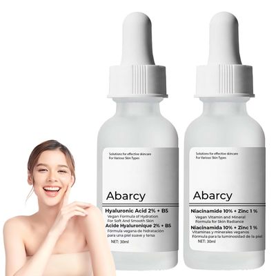 Bundle Face Care Set Facial Treatment: Hyaluronic Acid with 2 Vitamin B5 and Niacinamide 10 Zinc 1, Hydrating Face Serum for Women Radient And Smooth Skin, Anti-Aging