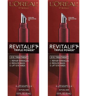 L Oreal Paris(Pack of 2 ) Paris RevitaLift Triple Power Eye Treatment, 0.5 Fluid Ounce