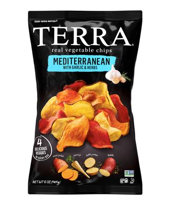 Terra Vegetable Chips, Mediterranean Garlic Herbs Real Vegetable Chips, 5 oz (Pack of 6)