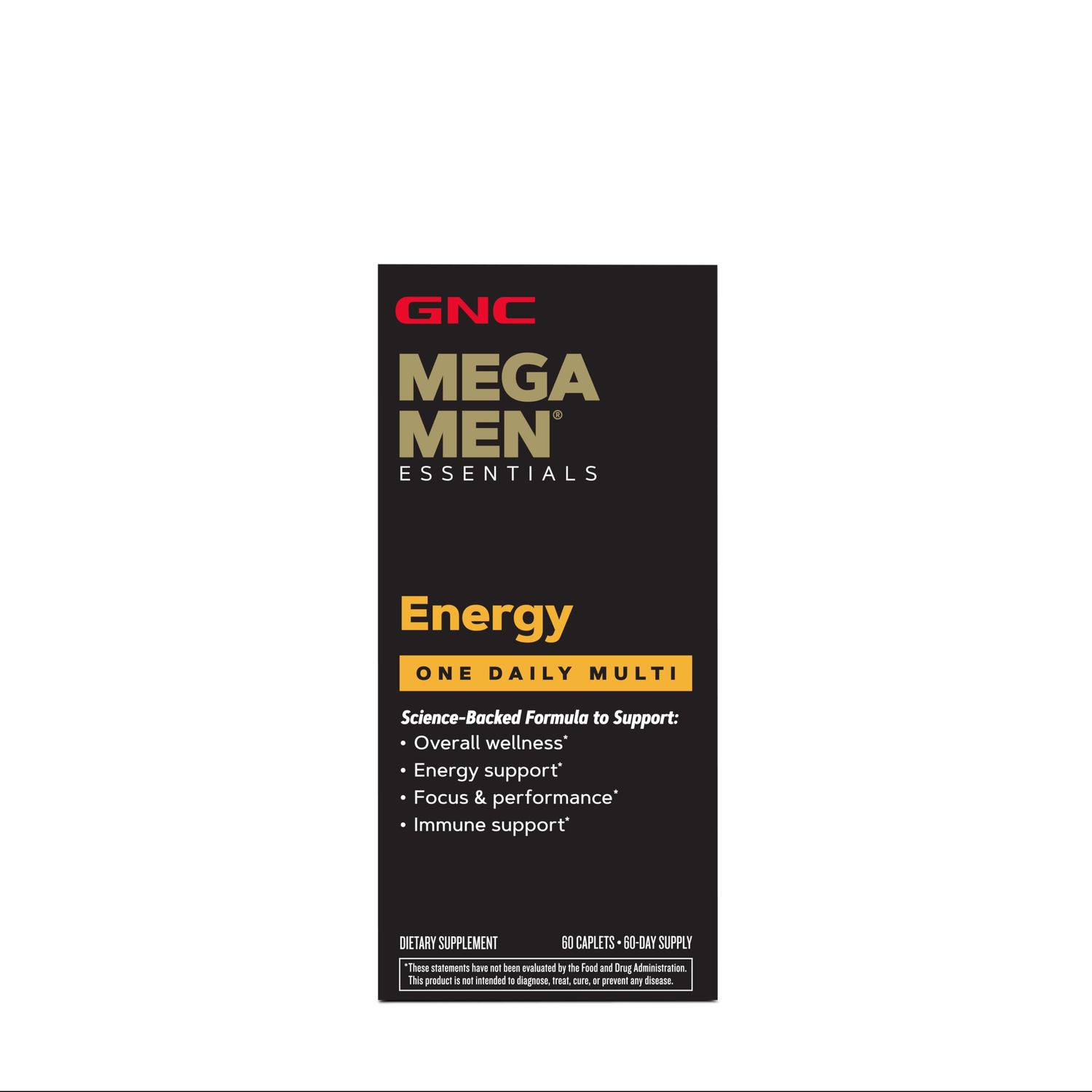 GNC Mega Men Multivitamin Energy and Metabolism 1 Daily