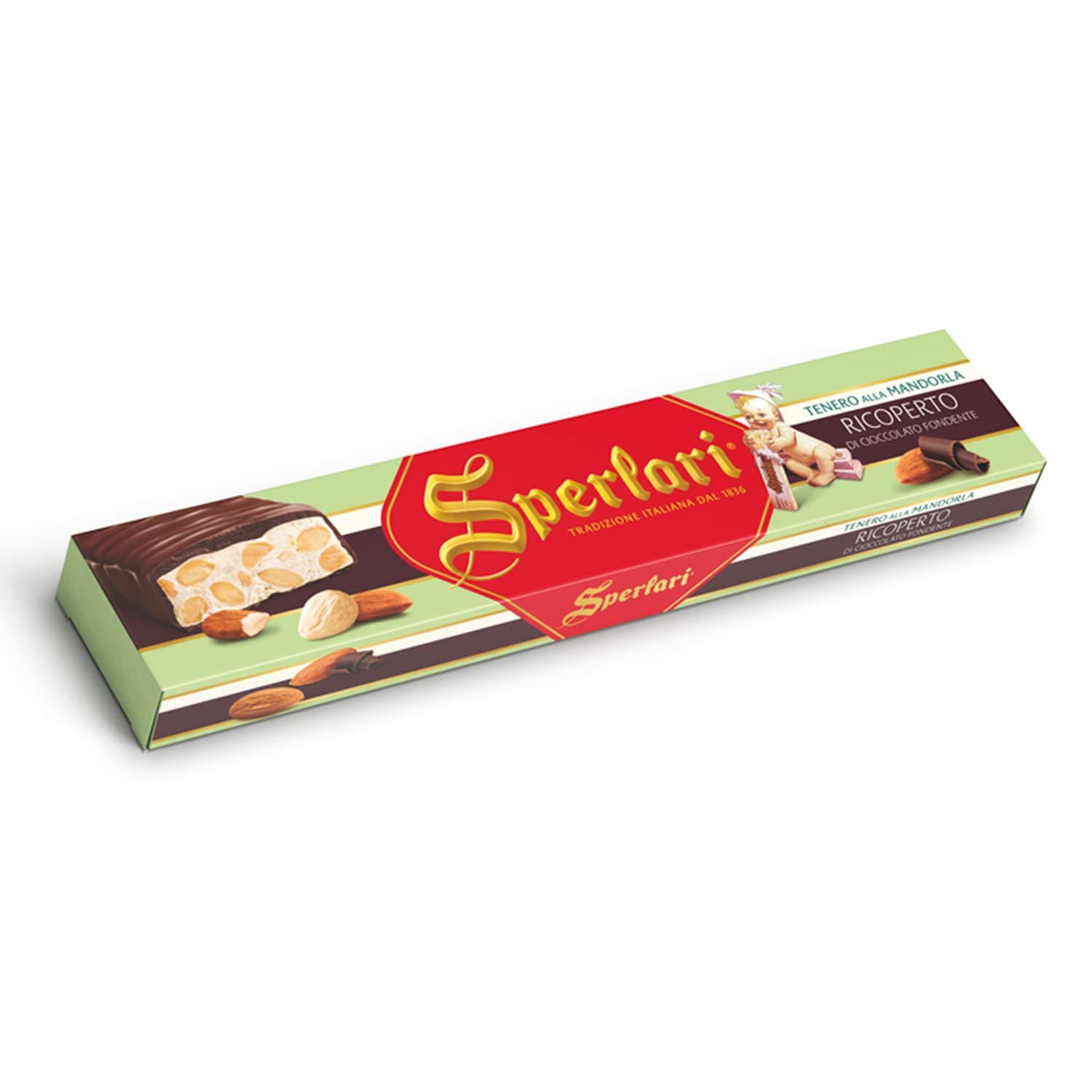 Sperlari Torrone Tenero Ricoperto di Cioccolato 250g