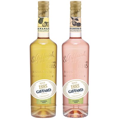Giffard Depuis 1885 Pineapple and Grapefruit Alcohol-Free Liqueur 2 Pack - Made in France, 700ml Bottles, Perfect for Spritzers, Mixed Drinks