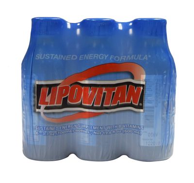 Taisho Lipovitan Vitamin Drink, 3.3 fl oz (Pack of 6)