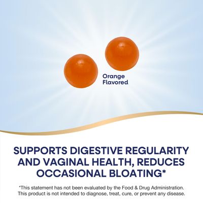 Nature's Way 3-in-1 Women s Probiotic Gummies, Reduces Occasional Bloating, Supports Digestive Vaginal Health, Clinically Studied Probiotic Strain, Gluten Free, Orange Flavored, 60 Gummies