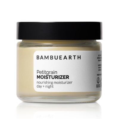BambuEarth Petitgrain Face Moisturizer (1.5 oz) - Organic Ingredients EWG Certified, Vegan Skincare with Organic Jojoba Oil Shea Butter for Healthy Glowing Skin