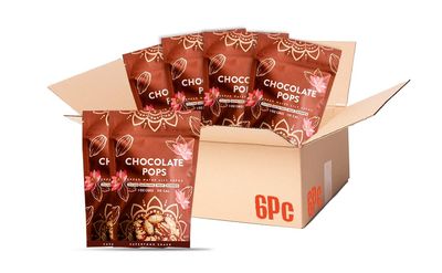 Karma Chocolate Popped Water Lily Seeds - 4g Protein, Gluten-Free, Vegan, Non-GMO - Rich Chocolate Flavor for Healthy Snacking On-the-Go - 1 oz (Pack of 6)