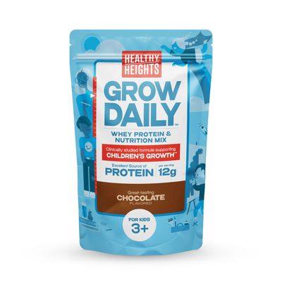 Healthy Heights Grow Daily Kids Protein Drink Mix (Chocolate) - High Protein Shake for Kids 3