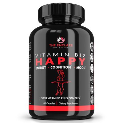 THE ENCLARE NUTRITION Vitamin B12 - Vitamin B Complex with Vitamin C, Biotin, Inositol, Folic Acid, B Vitamins, B1, B2, B3, B4, B5, B6, B7, B8, B9. Brain, Heart, Immune Support, Energy Supplements (1)
