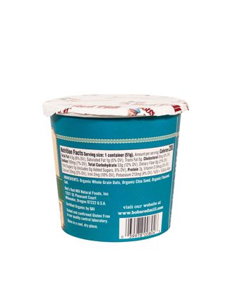 Bob's Red Mill Organic Gluten Free Oatmeal Cup, Classic with FlaxChia, 1.8 Ounce (Pack of 1), Non-GMO, Whole Grain, Kosher