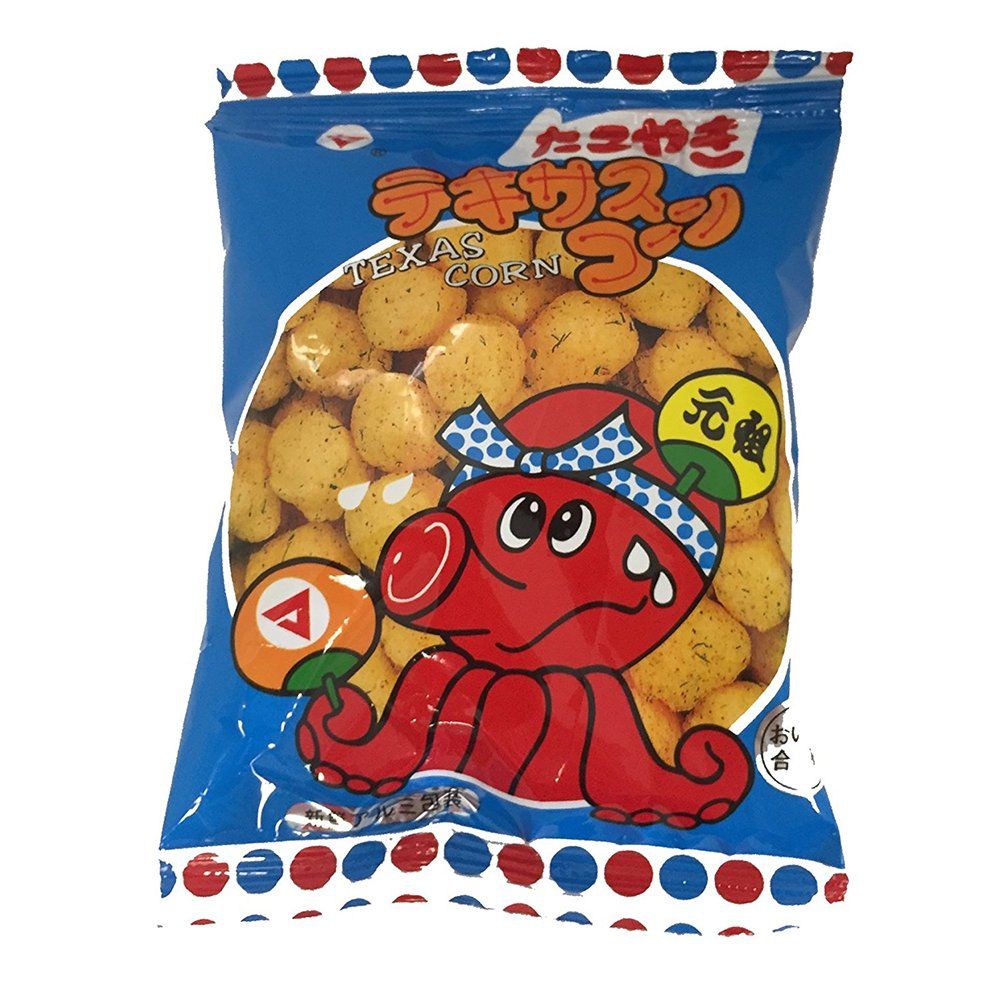 Texas Corn Takoyaki Sauce Taste 0.4oz 30Bags Japanese Snack Matsuyamaseika Ninjapo Japan