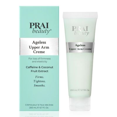 PRAI Beauty Ageless Upper Arm Creme, Anti-Aging and Repairing Body Cream, Skin Firming and Tightening Lotion for Upper Arm, Firming Lotion for Loose Skin, 6.7 Oz