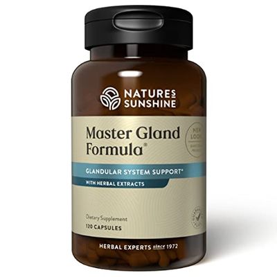 Nature&#39;s Sunshine Master Gland, 120 Capsules Provides Complete Nutritional Support for Every Gland in the Body, Helps Support Energy Metabolism