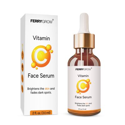 FerryGrow Vitamin C Face Serum Brightening Dark Spot Corrector Anti-Aging Skin Care for Radiant Skin Acne Spot Treatment Hydrating Serum for Face