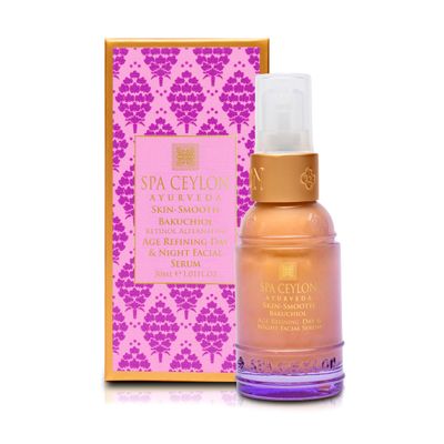 SPA CEYLON Bakuchiol Age Refining Day and Night Facial Serum Retinol Alternative Hyaluronic Acid Serum