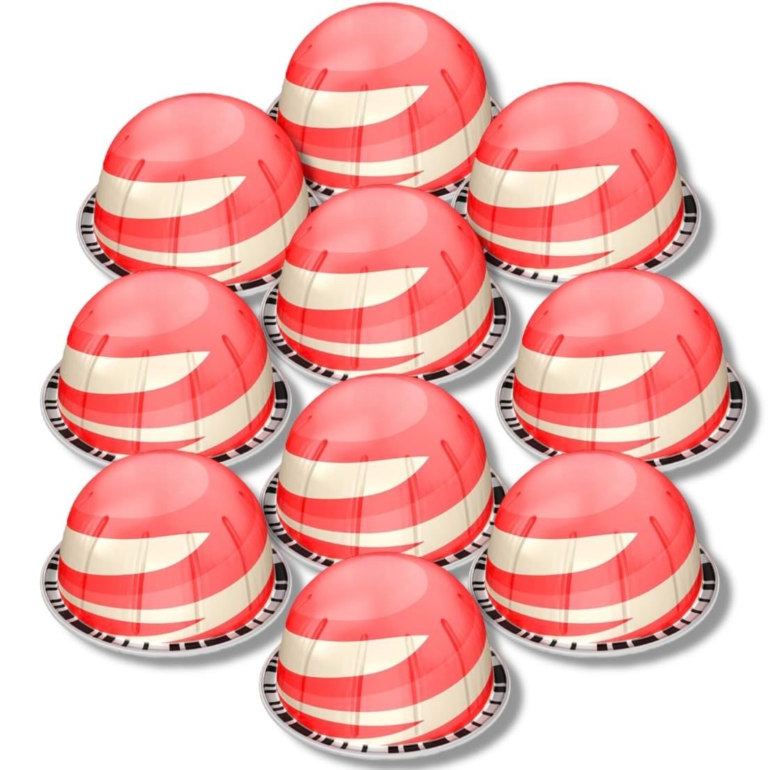 White Chocolate Strawberry Flavored Coffee Pods, Pack of 10 Capsules - Compatible with Nespresso - Smooth Arabica Blend - Natural Flavor, Recyclable Pods - Hot or Iced Coffee