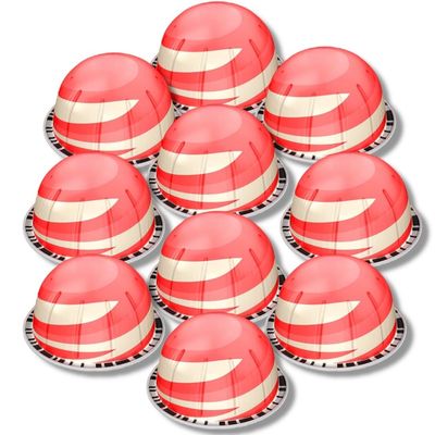 White Chocolate Strawberry Flavored Coffee Pods, Pack of 10 Capsules - Compatible with Nespresso - Smooth Arabica Blend - Natural Flavor, Recyclable Pods - Hot or Iced Coffee