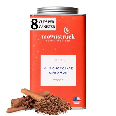 Moonstruck Chocolate Cinnamon and Almond Milk Chocolate Hot Cocoa Mix, 9.5oz (Pack of 1)