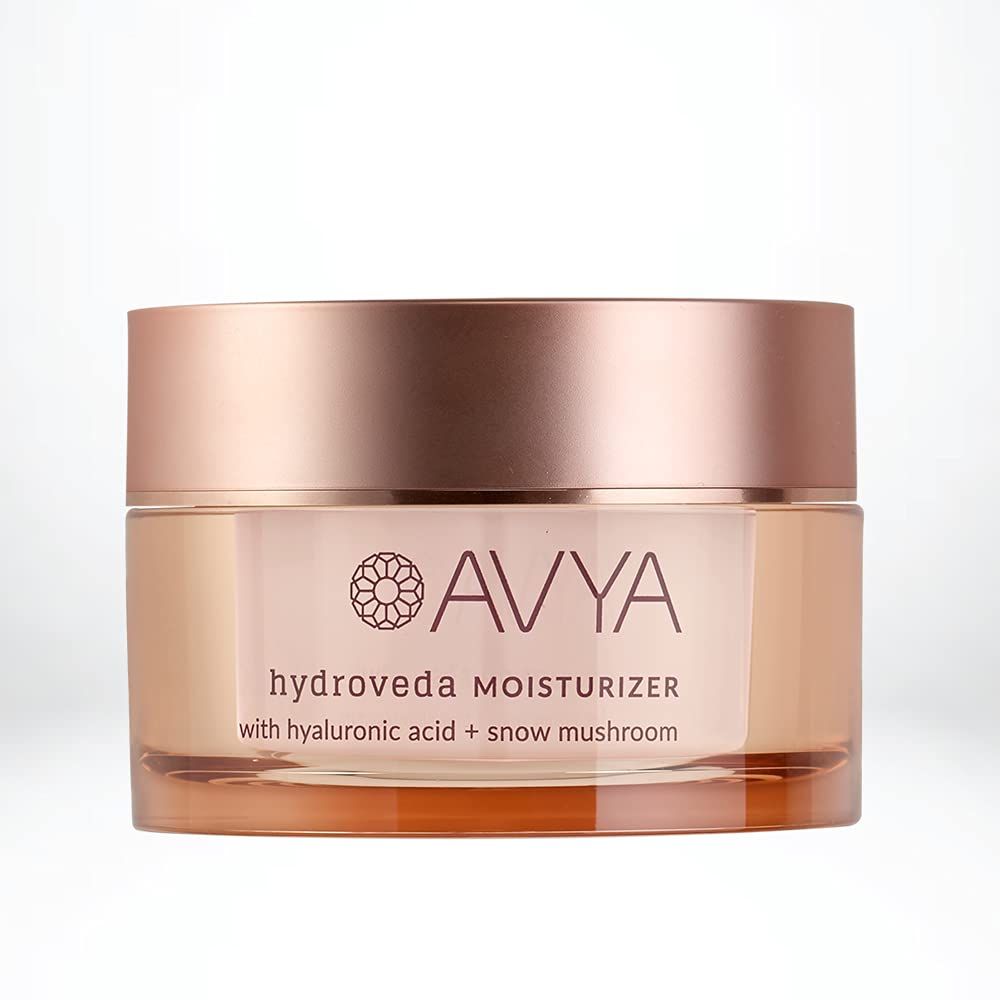 AVYA Hydroveda Moisturizer (1.7oz) - Advanced Ayurvedic SkincareHyaluronic Acid with Snow MushroomSoothes and Hydrates for Youthful Skin
