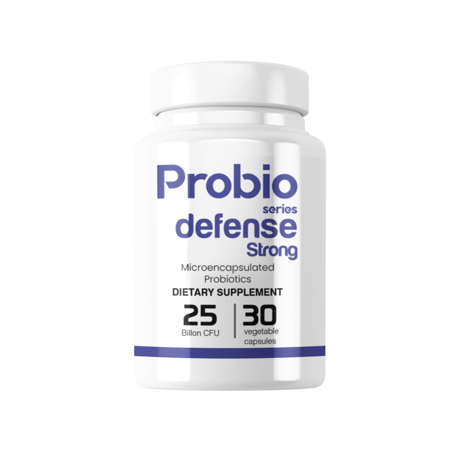 Biosamer Probiotics for The Immune System with 4 Strains and 25 Billion CFUs - 30 Days Supply Probioseries Defense Forte