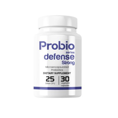 Biosamer Probiotics for The Immune System with 4 Strains and 25 Billion CFUs - 30 Days Supply Probioseries Defense Forte