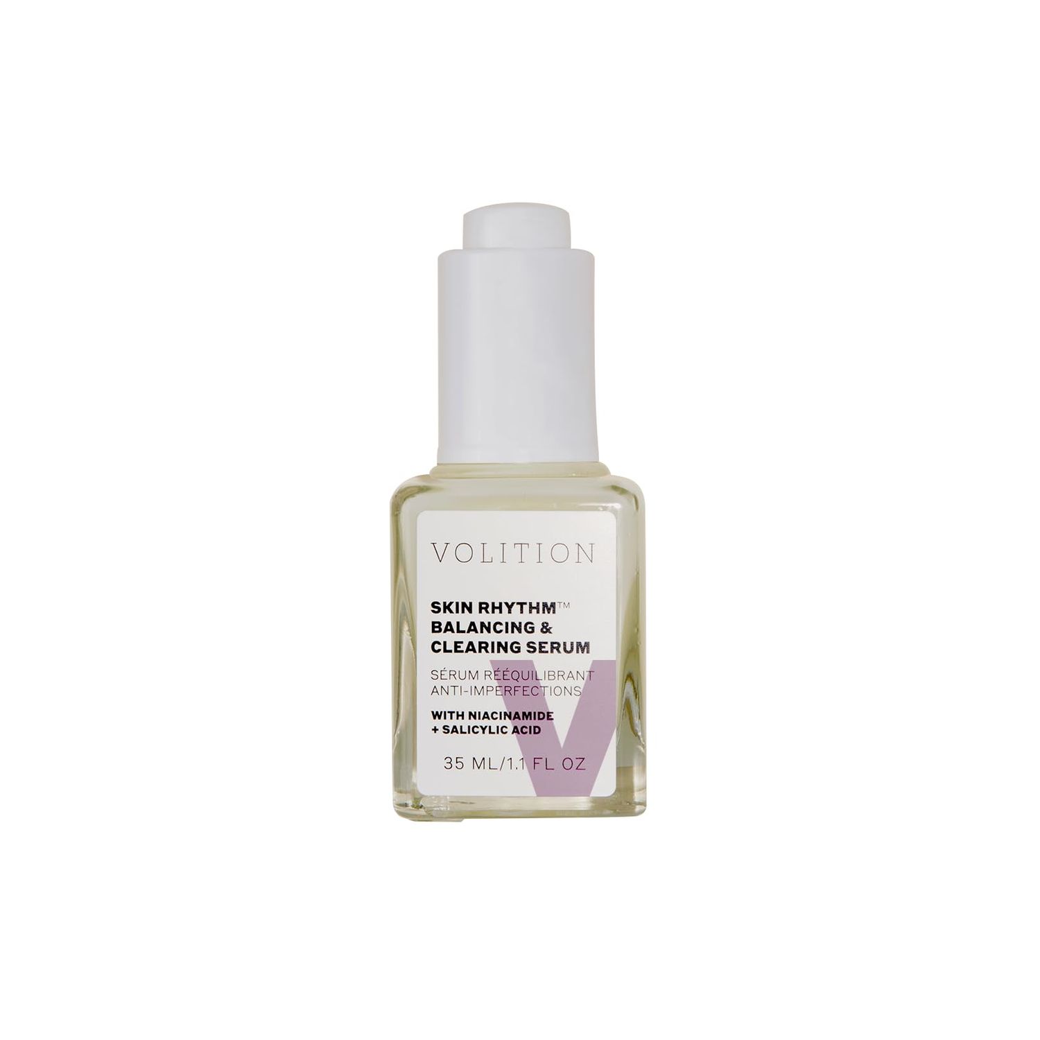 Volition Beauty Skin Rhythm Balancing Clearing Serum - Acne Blemish Serum Helps Reduce Appearance of Pimples Acne Scars - AHAs Niacinamide (35ml 1.1 fl oz)