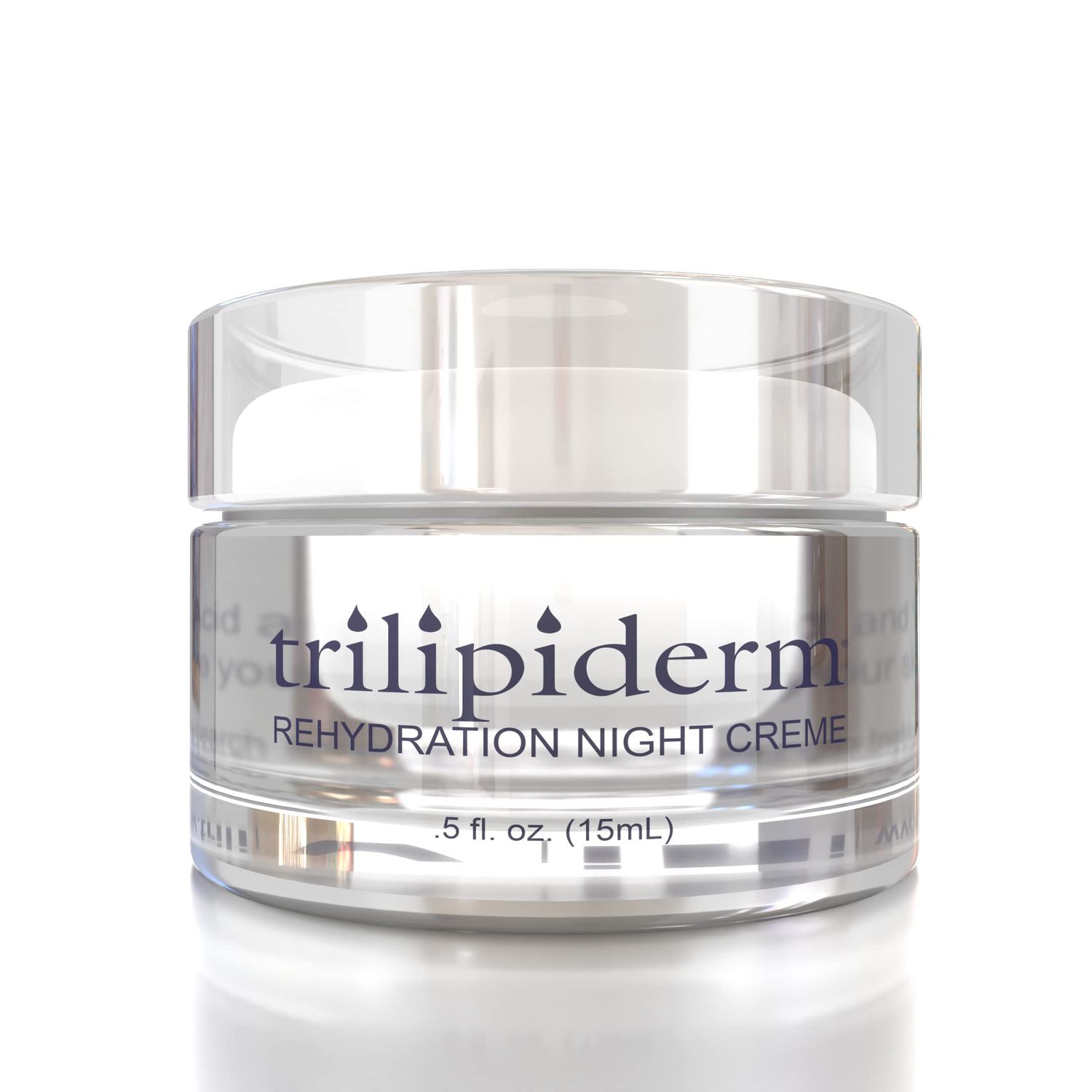 Trilipiderm Rehydration Night Cr me .5oz Travel Size Night Rejuvenation with Anti-Aging Hyaluronic Acid and Retinol