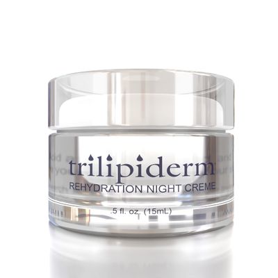 Trilipiderm Rehydration Night Cr me .5oz Travel Size Night Rejuvenation with Anti-Aging Hyaluronic Acid and Retinol