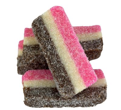 Cozy Confections Neapolitan Coconut Slices Candy Bars, 1 Pound