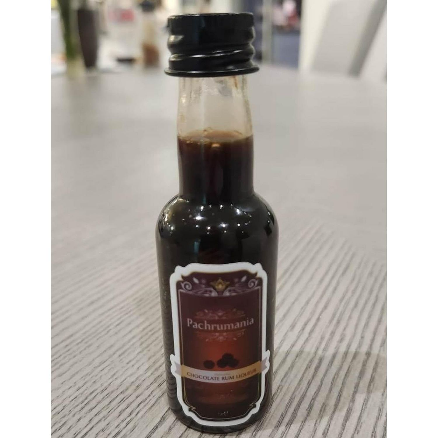 Pachrumania chocolate rum liquor 1.5oz-50ml. Deliciously indulgent treat for chocolate and rum lovers. (1.5 oz)