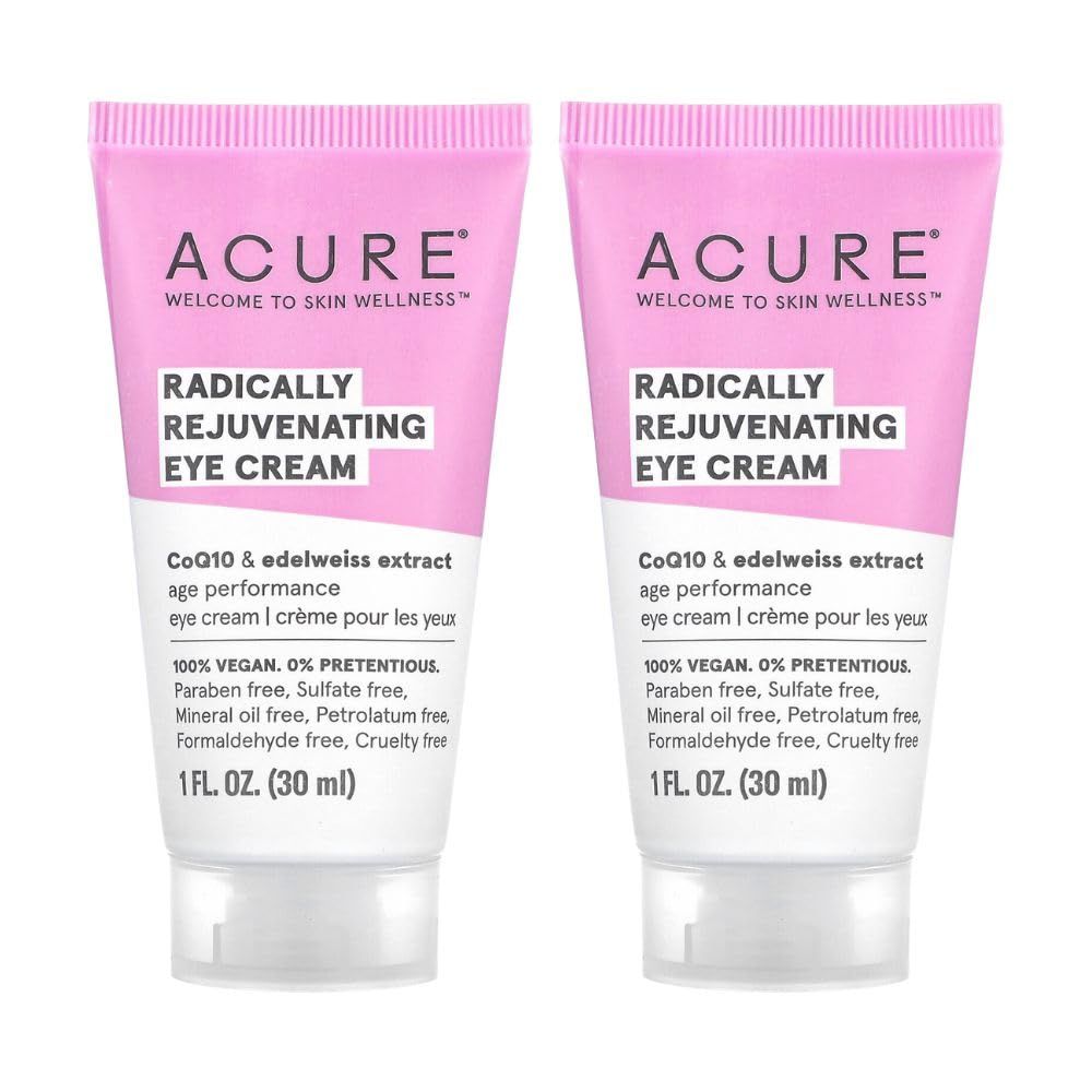 ACURE Radically Rejuvenating Eye Cream, 1 Fl. OZ. - Pack of 2.