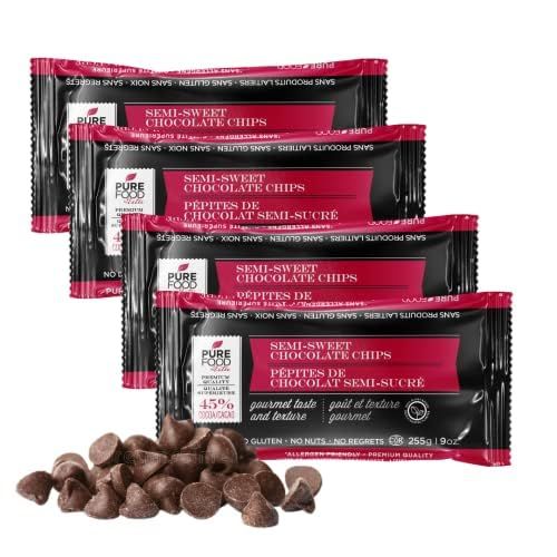 Dairy Free Vegan Chocolate Chips, 9oz (3 Pack) All Natural Certified Kosher Gluten-Free, Dairy-Free, Nut-Free Allergen Friendly Baking Chocolate